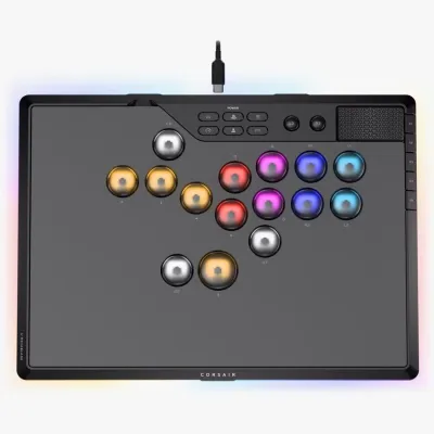 Corsair NOVABLADE PRO 三模無線霍爾效應無桿格鬥遊戲控制器(相容PS5)