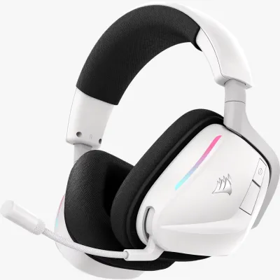 Corsair 海盜船 VOID Wireless v2 無線電競耳機 (白黑)(Dolby Atmos)