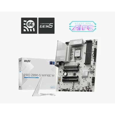 MSI 微星 PRO Z890-S WIFI6e ATX 白色主機板 (DDR5)