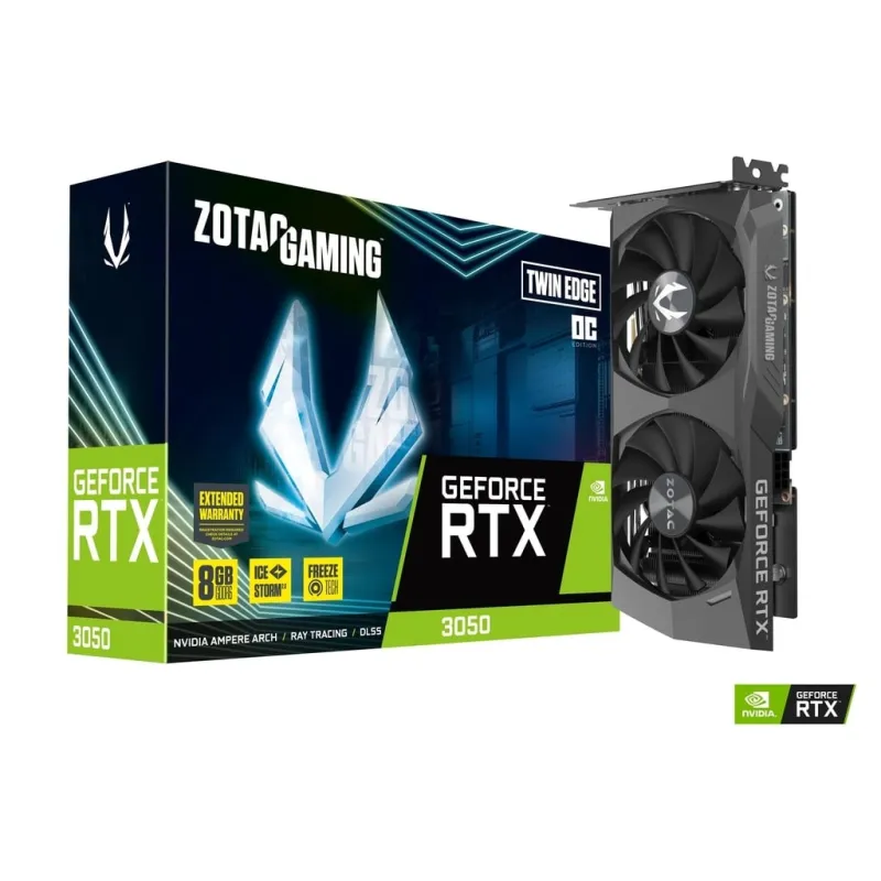 ZOTAC 索泰 GAMING GeForce RTX 3050 Twin Edge  OC 6GB GDDR6 顯示卡