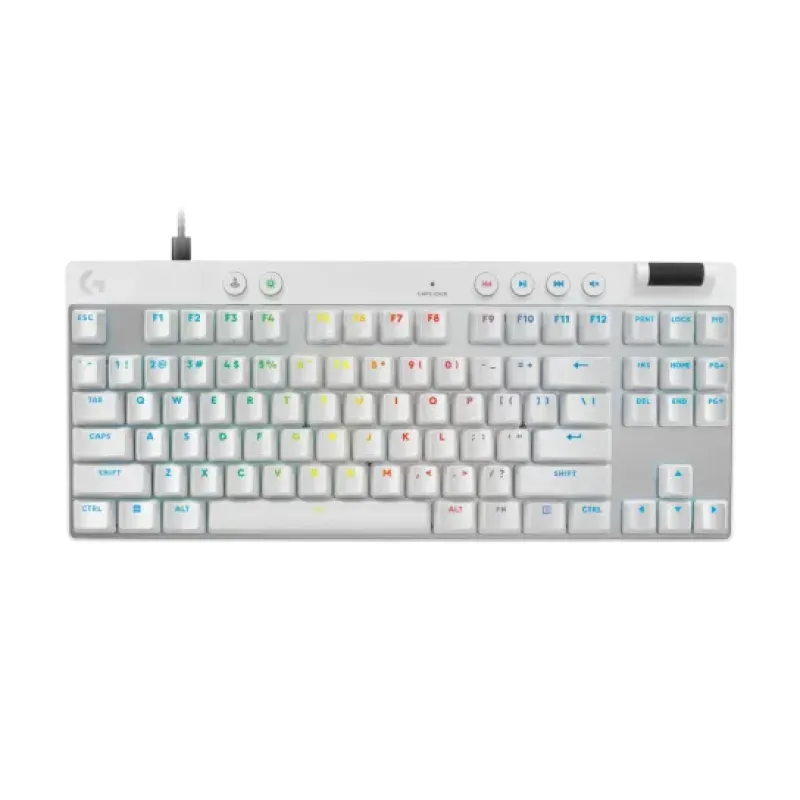 Logitech PRO X TKL RAPID 類比磁軸電競鍵盤 (白色)