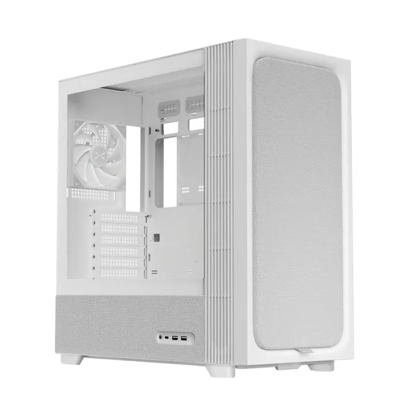 TRYX FLOVA F50 ATX 機箱 -  預裝1把PWM風扇 + TCF垂直貫流風扇 /支援ATX背插底板 - 白色