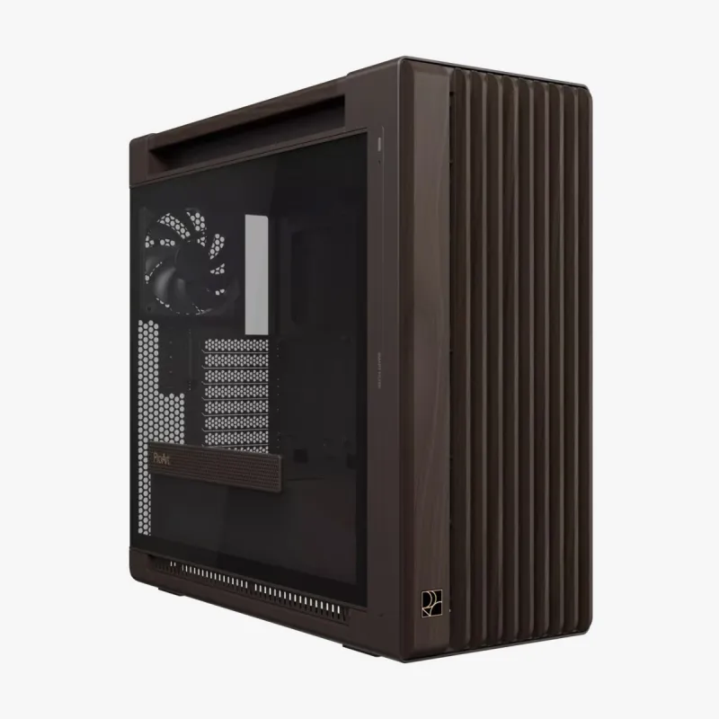 ASUS 華碩 ProArt PA602 Wood Edition E-ATX 機箱 -啡色【復古棕胡桃木把手 / 鋼化玻璃側透】 (CA-APA602R)