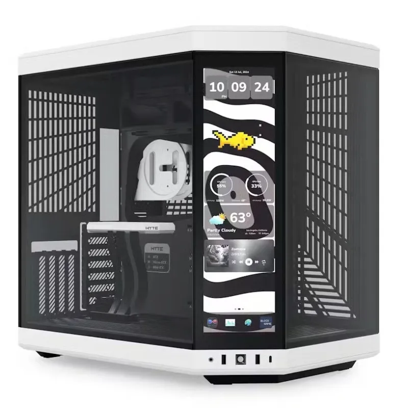 HYTE Y70 Touch Infinity ATX 機箱 - 黑白色