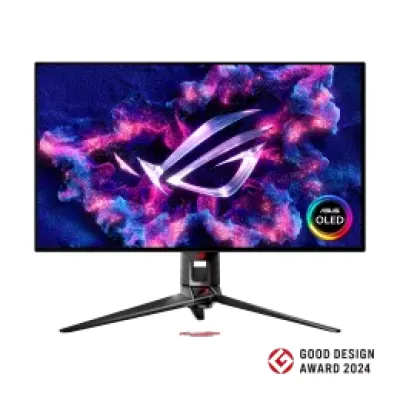 ASUS 華碩 ROG Strix XG32UCWMG OLED  Monitor 雙模式電競顯示器 (31.5吋 / 4K UHD [3840 x 2160] 240 FHD [1920 x 1080] 480Hz 雙模式顯示 / 0.03ms(GtG) / WOLED 10 bit / HDR400 / FreeSync Premium Pro + G-Sync Compatible / HDMI 2.1 / Type-C 15W / 3Hz &軸人體工學支架)