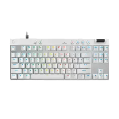 Logitech PRO X TKL RAPID 類比磁軸電競鍵盤 (白色)