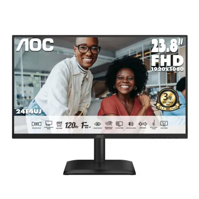 AOC 24E4UJ 23.8"FullHD/IPS/120Hz/BusinessMonitor/內置喇叭/4軸人體工學支架  文書顯示器