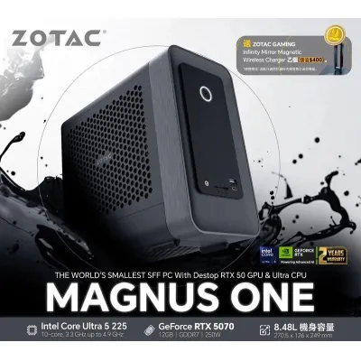 ZOTAC Magnus One Ultra 5 5070 Mini PC 迷你電腦