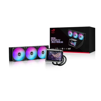 ASUS ROG RYUO IV 360 ARGB 水冷散熱器 - 黑色