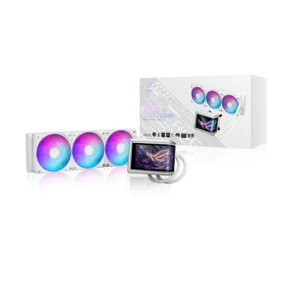ASUS ROG RYUO IV 360 ARGB 水冷散熱器 - 白色