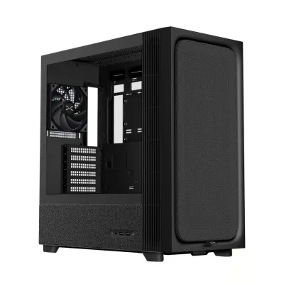 TRYX FLOVA F50 ATX 機箱 -  預裝1把PWM風扇 + TCF垂直貫流風扇 /支援ATX背插底板 - 黑色