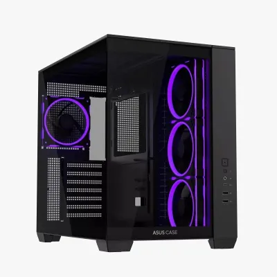 ASUS 華碩 A32 PLUS ARGB  ATX 機箱 - 黑色 / A32 PLUS - 預裝4把ARGB風扇