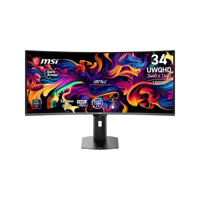 MSI 微星 MPG 341CQR QD-OLED X36 34吋曲面電競顯示器 (MO-MP34O36 / 360Hz / 0.03ms / UWQHD / 21:9)
