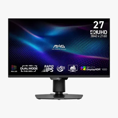 MSI MAG 274UPDF E16M 27吋 雙模電競螢幕｜4K 160Hz / FHD 320Hz 雙切換 1152分區 MiniLED HDR1000 (MO-MA27UDM)