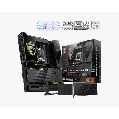 MSI 微星 MEG X870E GODLIKE MAX E-ATX 主機板 (DDR5) - 旗艦級 AM5 平台 (支援 Wi-Fi 7 / USB4)