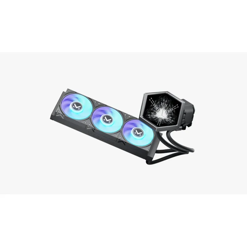 TCOMAS 鈦鉭 EXIT D3 360mm ARGB LCD 一體式水冷散熱器 (黑色) - 6年保養