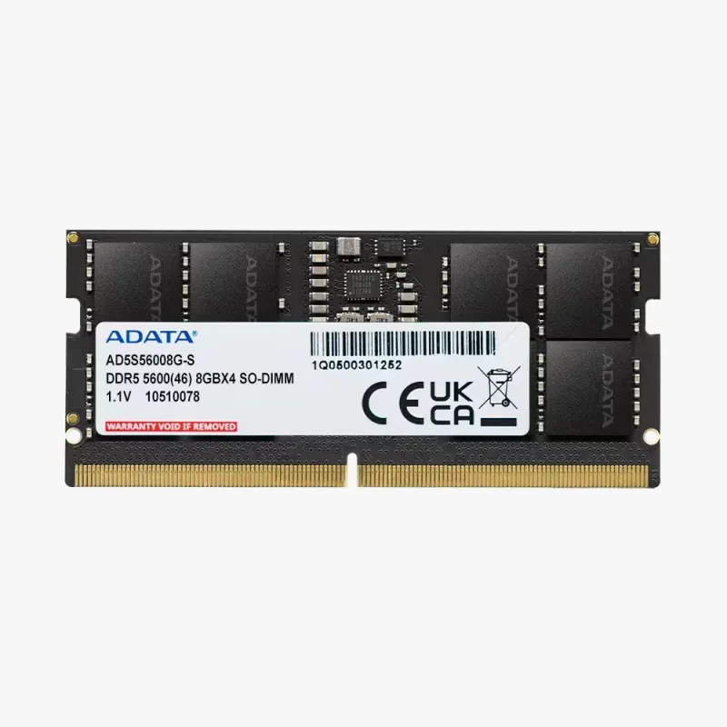 ADATA Notebook DDR5 SODIMM 16GB (16GB x 1) 5600MHz CL46 (AD5S560016G-S)