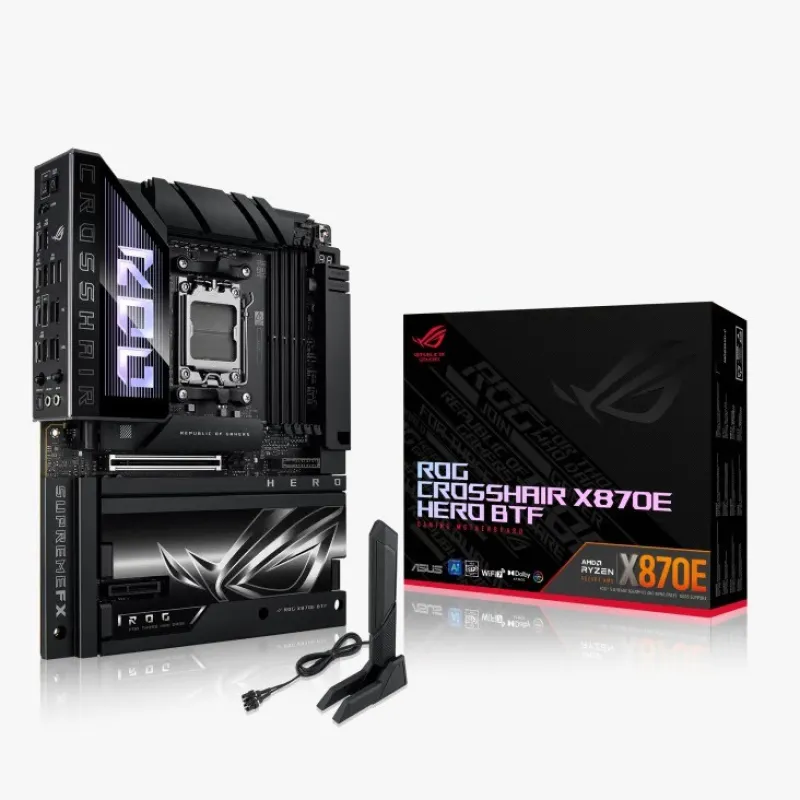 ASUS ROG CROSSHAIR X870E HERO BTF | AMD X870E 背插主機板 | DDR5