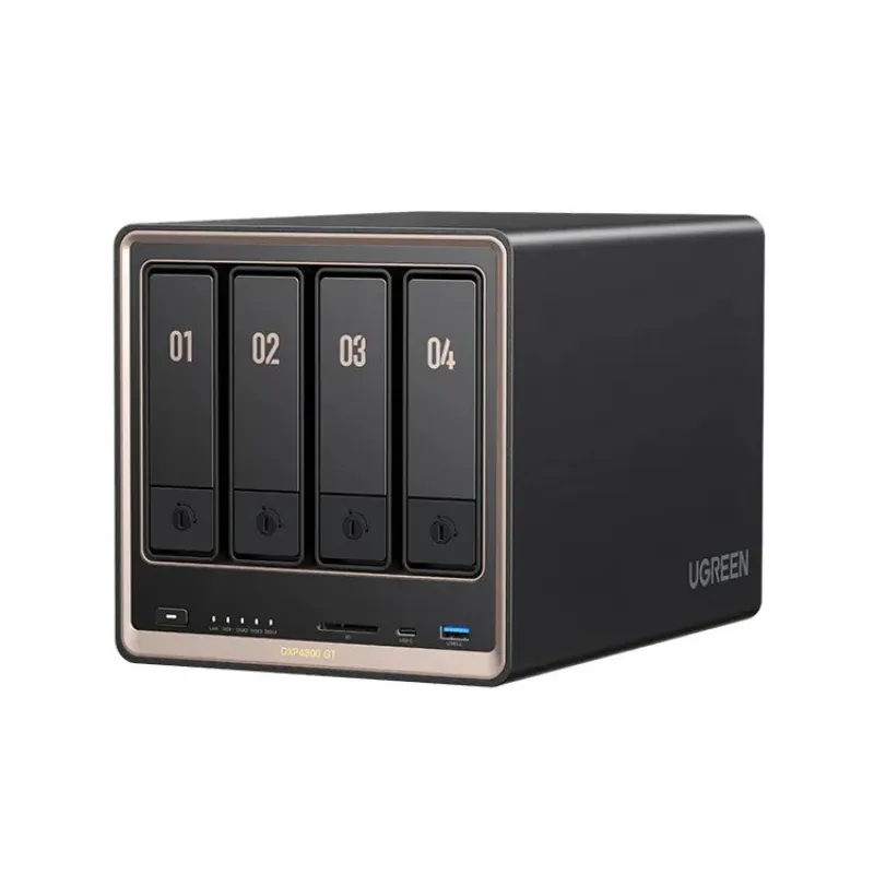 UGREEN 綠聯 NASync DXP4800 GT 四盤位旗艦級網路儲存伺服器 4-Bay NAS丨高效能處理器丨香港行貨 2年保養（HD-DXP480G）