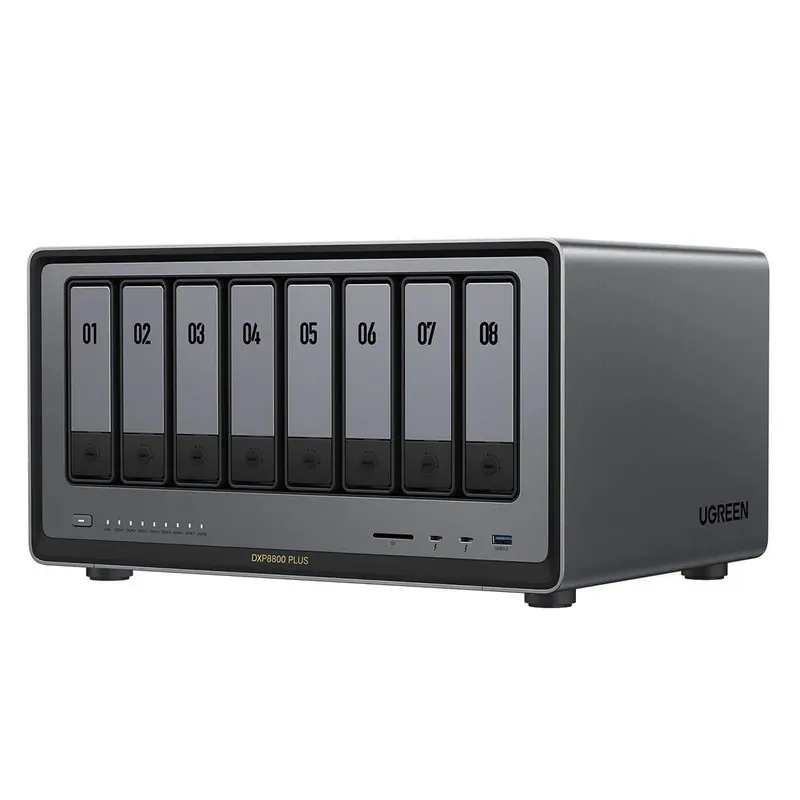 UGREEN 綠聯 NASync DXP8800 Plus 八盤位至尊級網路儲存伺服器 8-Bay NAS丨強效處理器丨香港行貨 2年保養（HD-DXP880+）