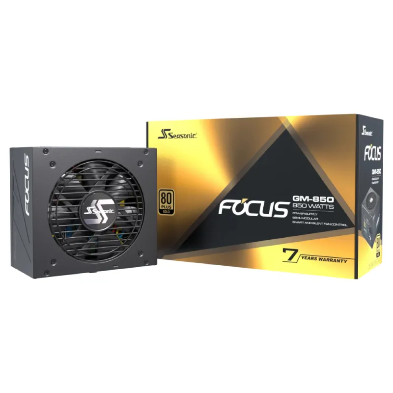 Seasonic FOCUS GM850 850W 半模組化金牌電源供應器