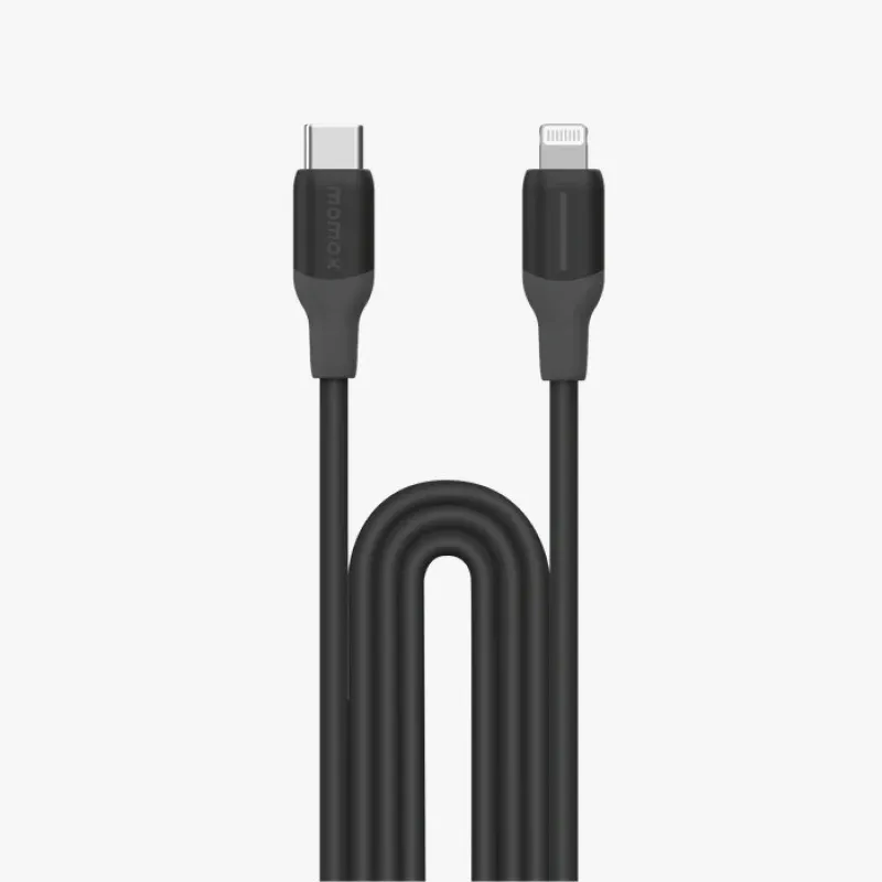 Momax 1-Link Flow CL USB-C to Lightning 1.2m 充電線 DL53 黑色 DL53D