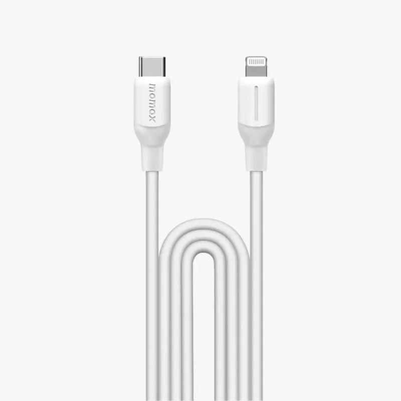 Momax 1-Link Flow CL USB-C to Lightning 1.2m 充電線 DL53 白色 DL53W