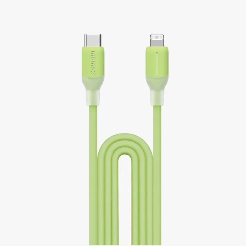 Momax 1-Link Flow CL USB-C to Lightning 1.2m 充電線 DL53 綠色 DL53G