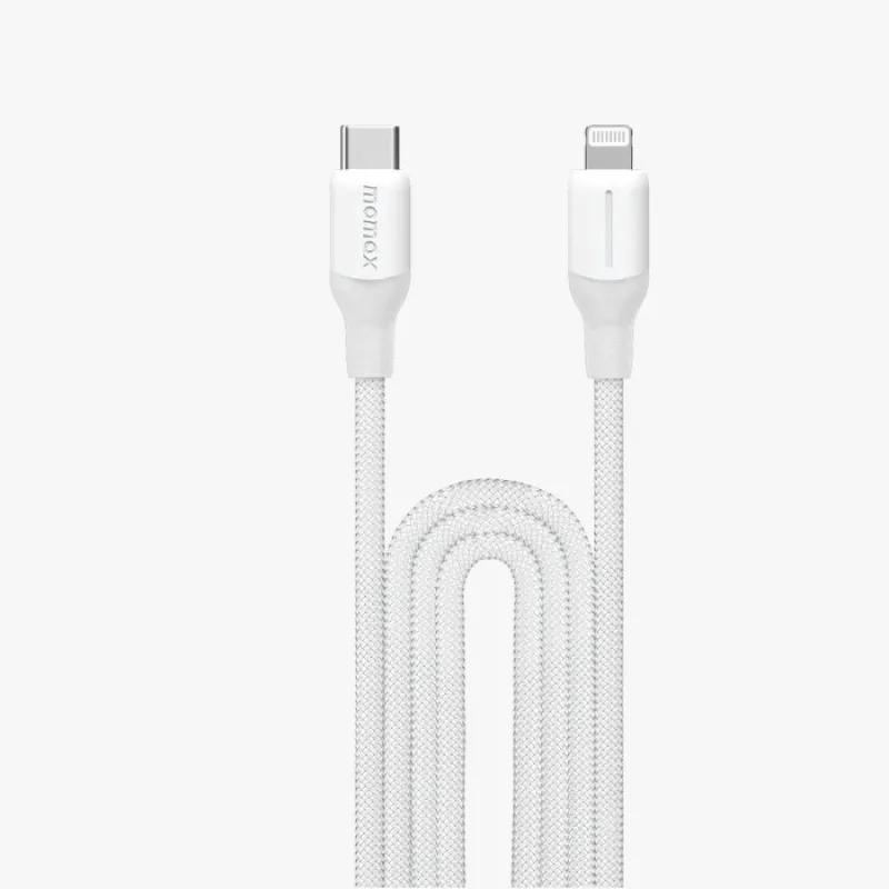 Momax 1-Link Flow CL 100W USB-C to Lightning 2m 編織紋充電線 - 白色 DL55W