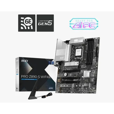 MSI 微星 PRO Z890-S WIFI6E (MB-MZ89SWE) 主機板 (DDR5/ATX) - 支援 Wi-Fi 6E / Z890 晶片組