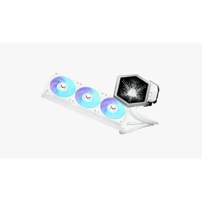 TCOMAS 鈦鉭 EXIT D3 360mm ARGB LCD 一體式水冷散熱器 (白色) - 6年保養