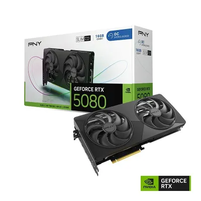 PNY GeForce RTX 5080 16GB GDDR6X VERTO Slim Overclock Edition 雙槽顯示卡