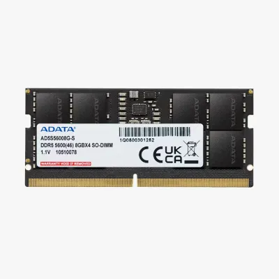 ADATA Notebook DDR5 SODIMM 16GB (16GB x 1) 5600MHz CL46 (AD5S560016G-S)