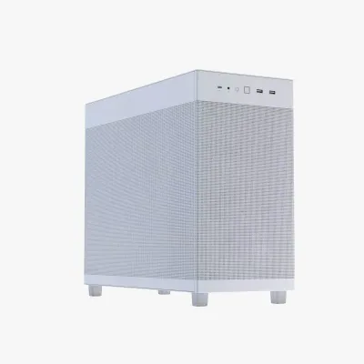 ASUS 華碩 PRIME AP303 MESH ATX 機箱 (白色) | 高通風網狀面板 | 預裝 120mm PWM 風扇 |