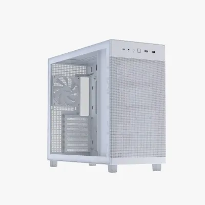 ASUS 華碩 PRIME AP303 TG BLACK ATX 機箱 (白色) | 鋼化玻璃側板 | 預裝 120mm PWM 風扇 |