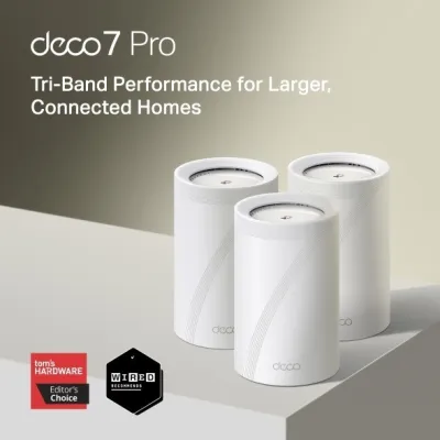 TP-Link Deco BE68 BE14000 三頻 Wi-Fi 7 Mesh 系統 | 支援 10G/2.5G 網絡埠 | 單件裝