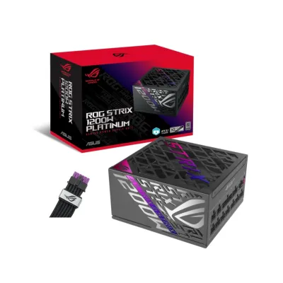 ASUS ROG STRIX 1200W 80Plus Platinum 鉑金 主機電源 ATX 3.1 - 附ROG Equalizer 12V-2x6 PCIe 穩流電源線