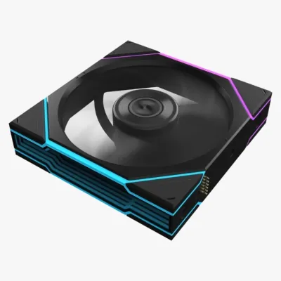 LIAN LI 聯力 UNI FAN TL LCD FLEX Wireless 120mm 積木風扇 (白色/黑色) - 三件裝/單件裝 - 黑色 / 單件裝 / 正葉 / TL FLEX