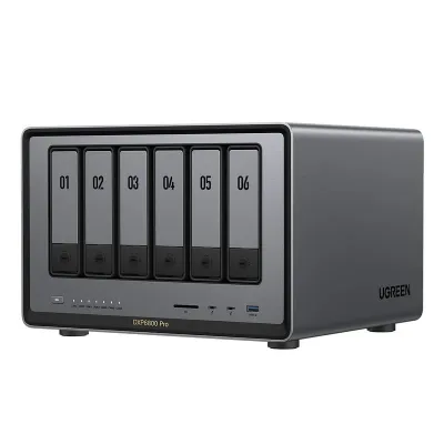 UGREEN 綠聯 NASync DXP6800 Pro 六盤位專業級網路儲存伺服器 6-Bay NAS丨萬兆雙網口丨香港行貨 2年保養（HD-DXP680P）