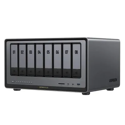 UGREEN 綠聯 NASync DXP8800 Plus 八盤位至尊級網路儲存伺服器 8-Bay NAS丨強效處理器丨香港行貨 2年保養（HD-DXP880+）