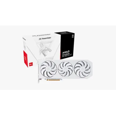 PowerColor Hellhound Spectral White AMD Radeon RX 9070 XT 16GB 顯示卡