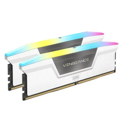 CORSAIR 32GB Kit (2x16GB) VENGEANCE RGB White 白色 CMH32GX5M2E6000Z36W DDR5 6000MHz Memory (AMD EXPO & Intel XMP 3.0)