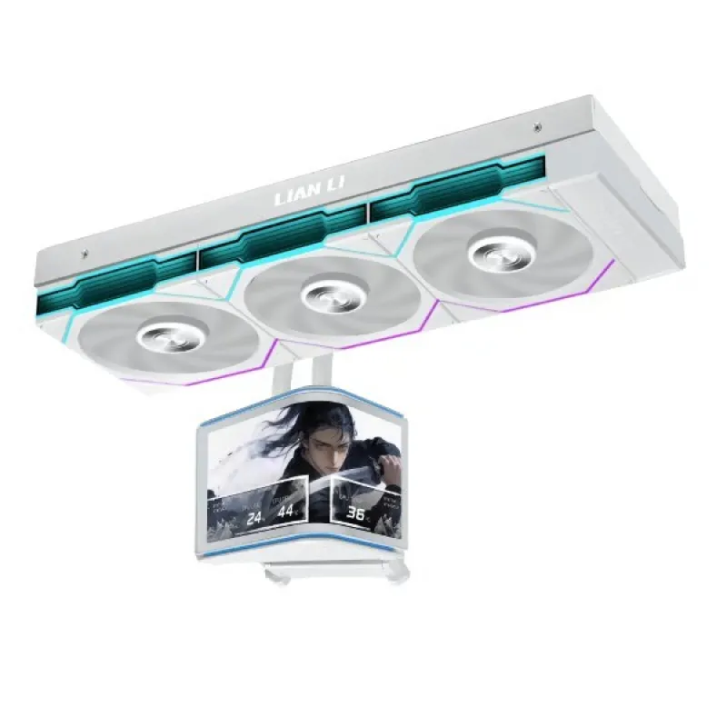 LIAN LI 聯力 Hydroshift II OLED CURVED 360TL 360mm 水冷散熱器 - White 白色