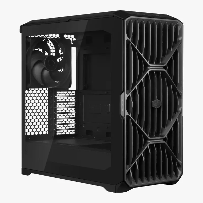 Cooler Master  HAF 500 ATX 高風量機箱 (黑色 Black / 預裝3把PWM風扇 / 強化玻璃側板 / 高散熱風道設計 / 支援長顯卡與360水冷) - 機箱2年 / 風扇5年原廠保養