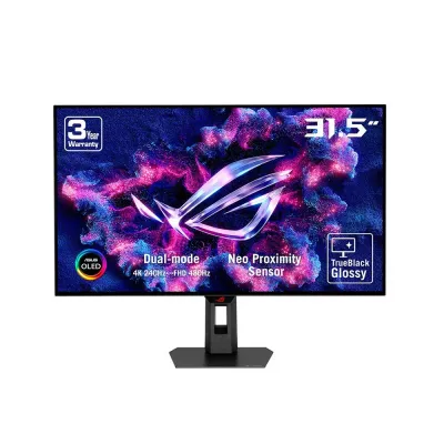 ASUS 華碩 ROG Strix XG32UCWMG OLED  Monitor 雙模式電競顯示器 (31.5吋 / 4K UHD [3840 x 2160] 240 FHD [1920 x 1080] 480Hz 雙模式顯示 / 0.03ms(GtG) / WOLED 10 bit / HDR400 / FreeSync Premium Pro + G-Sync Compatible / HDMI 2.1 / Type-C 15W / 3Hz &軸人體工學支架)