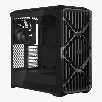 Cooler Master  HAF 500 ATX 高風量機箱 (黑色 Black / 預裝3把PWM風扇 / 強化玻璃側板 / 高散熱風道設計 / 支援長顯卡與360水冷) - 機箱2年 / 風扇5年原廠保養