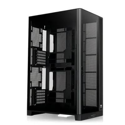 Thermaltake 曜越 CAPO X 雙系統曲面強化玻璃機箱 (黑色 / 容納雙M-ATX系統 / 獨立雙I/O / 支援420mm水冷&長顯卡 / 雙背插支援) - 原廠保養