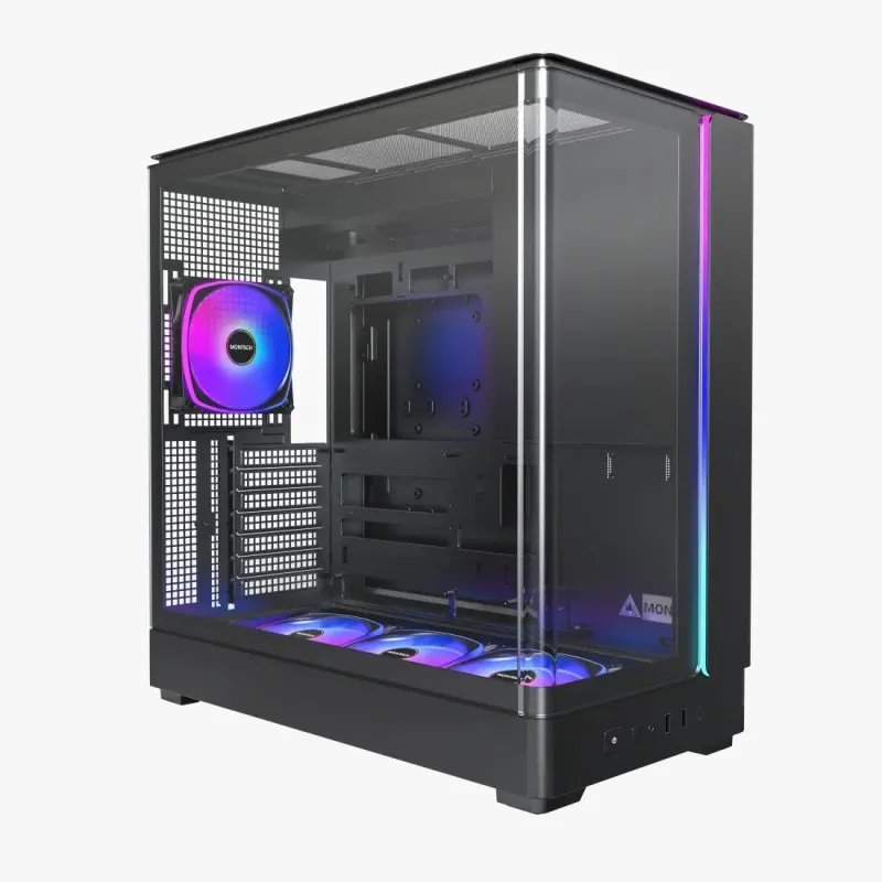 MONTECH KING 45 PRO ATX Case - 黑色 (預裝4把ARGB風扇)