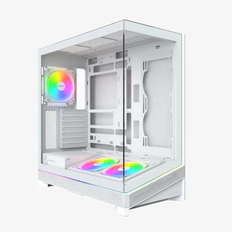 MONTECH SKY 3 ARGB ATX 機箱 - 白色 (預裝3把ARGB風扇)