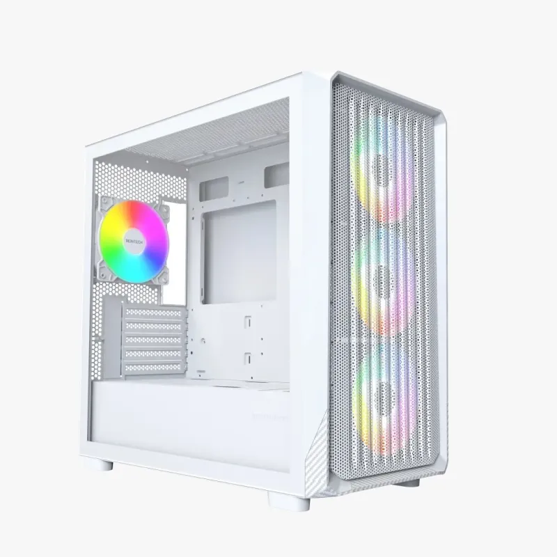MONTECH X5M ARGB M-ATX 機箱 - 白色 (預裝4把ARGB風扇)